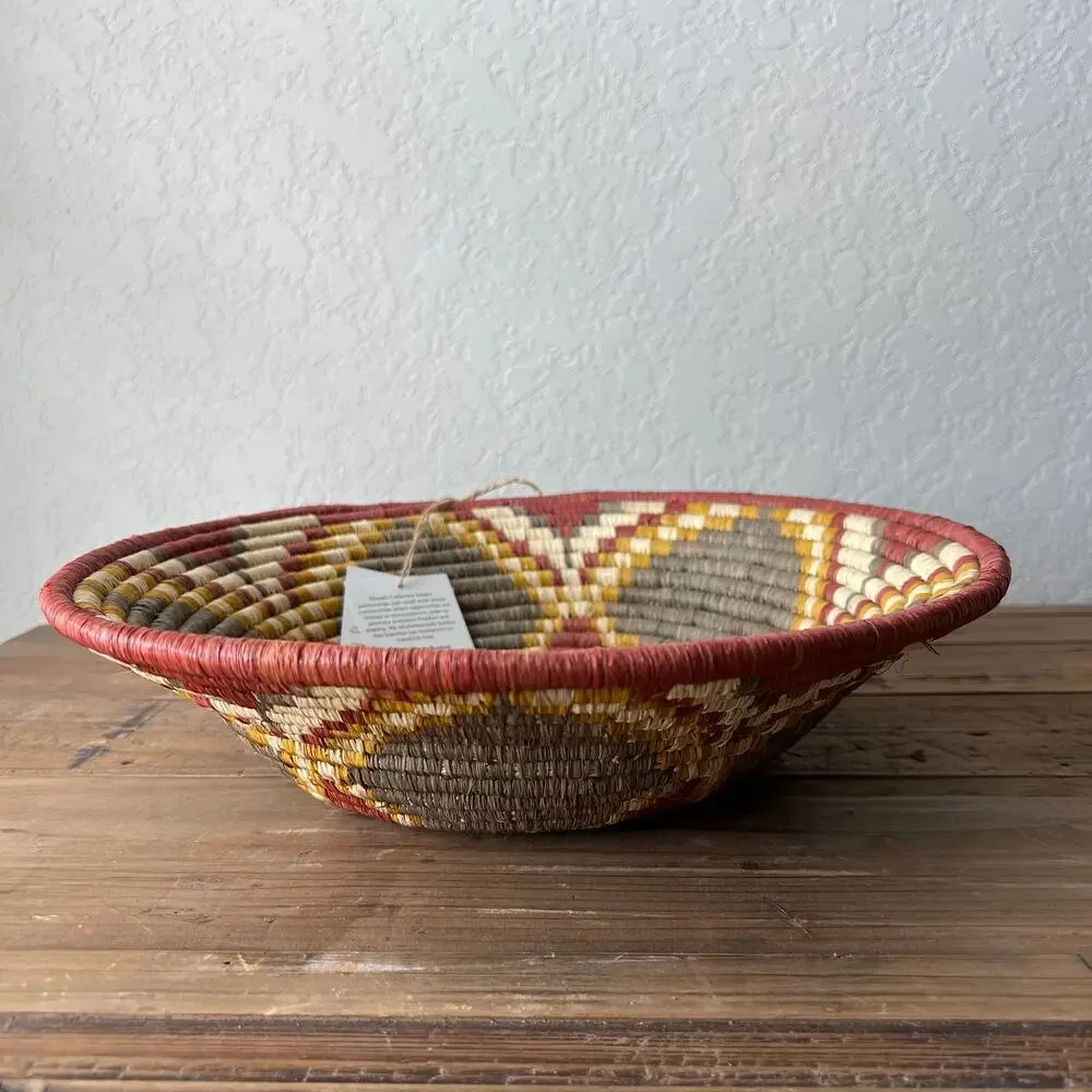 Maadili Collective Hubiscus Basket‎ Harvest Collection Basket NEW